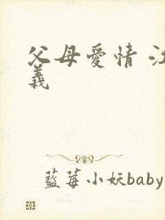 父母爱情 江昌义