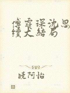 傅霆琛沈思雨后续大结局封面