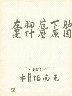 左胸底下肋骨疼是什么原因