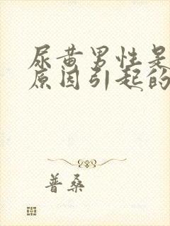 尿黄男性是什么原因引起的