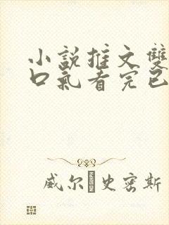 小说推文双男一口气看完已完结