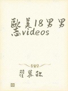 欧美18男男同志videos