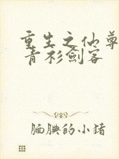 重生之仙尊归来 青衫剑客