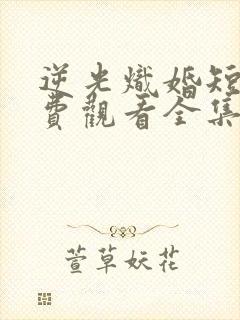 逆光炽婚短剧免费观看全集完整版