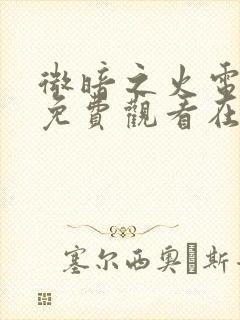 微暗之火电视剧免费观看在线高清