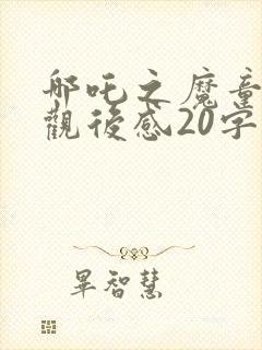 哪吒之魔童降世观后感20字