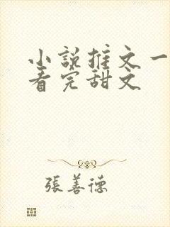 小说推文一口气看完甜文