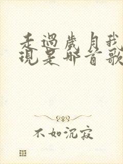 走过岁月我才发现是哪首歌的歌词