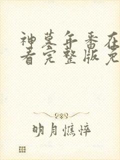 神墓年番在线观看完整版免费26集