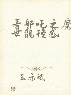 看哪吒之魔童降世观后感