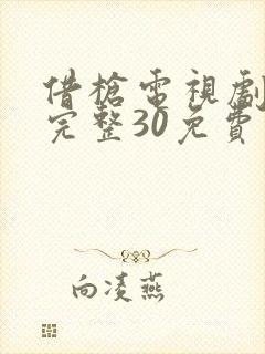 借枪电视剧全集完整30免费观看