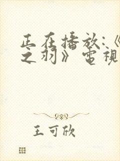 正在播放:《云之羽》电视剧高清免费