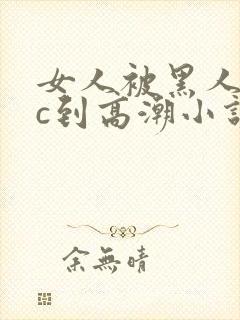 女人被黑人狂躁c到高潮小说