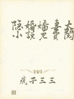 隐婚娇妻太迷人小说免费阅读