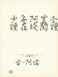 少年阿宾全文阅读在线阅读全文