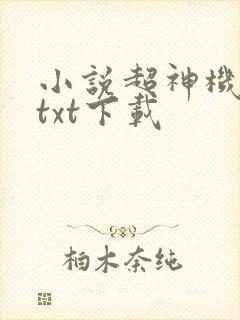 小说超神机械师txt下载