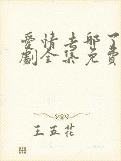 爱情去哪了电视剧全集免费观看封面