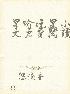 星喻晚星小说全文免费阅读封面