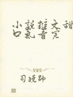 小说推文甜宠一口气看完