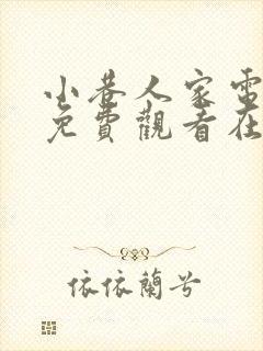 小巷人家电视剧免费观看在线播放封面