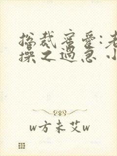 总裁蜜爱:老公操之过急 小说