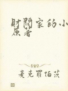 财阀家的小儿子原著封面