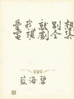 爱我就别想太多电视剧全集免费观看