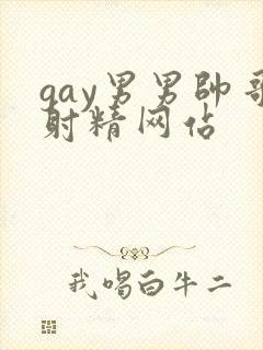 gay男男帅哥射精网站