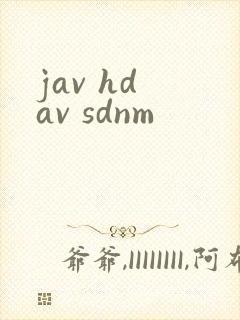 jav hd av sdnm封面