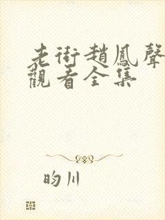 老街赵凤声免费观看全集