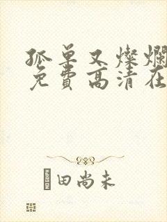 孤单又灿烂的神免费高清在线观看