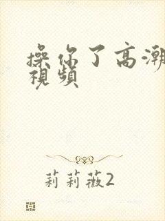 操你了高潮喷水视频