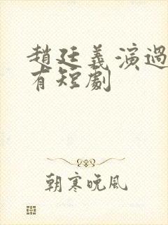 赵廷义演过的所有短剧封面