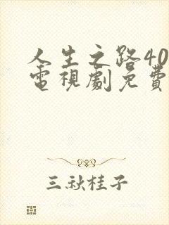 人生之路40集电视剧免费看全集封面