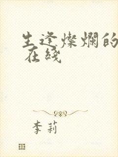 生逢灿烂的日子 在线
