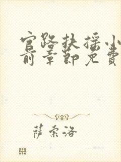 官路扶摇小说超前章节免费阅读