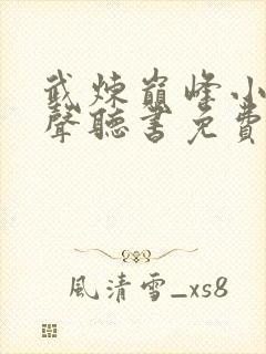 武炼巅峰小说有声听书免费封面