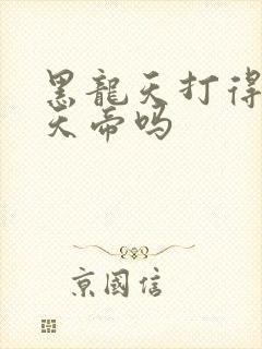 黑龙天打得过荒天帝吗