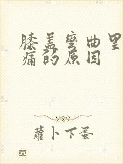 膝盖弯曲里面疼痛的原因