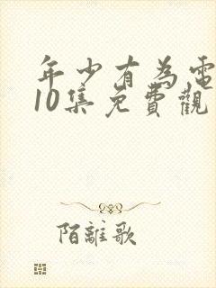 年少有为电视剧10集免费观看封面