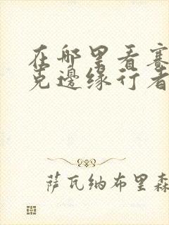 在哪里看赛博朋克边缘行者