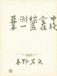 亚洲综合中文字幕一区在线