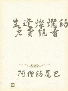 生逢灿烂的日子 免费观看