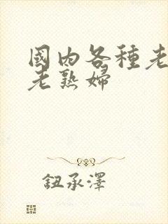 国内各种老熟女老熟妇