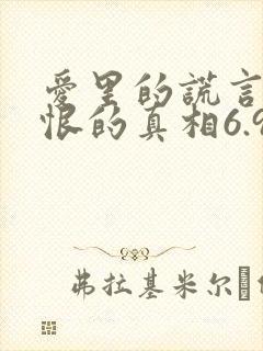 爱里的谎言,仇恨的真相6.9封面