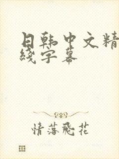 日韩中文精品在线字幕