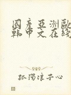 国产亚洲欧美日韩中文在线