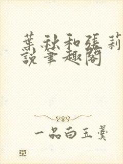 叶秋和张莉莉小说笔趣阁