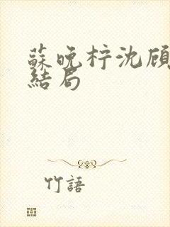 苏晚柠沈顾瑾大结局