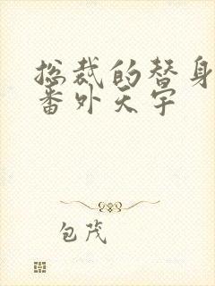 总裁的替身前妻番外天宇封面